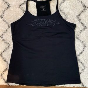 Athleta racer back tank size XL black